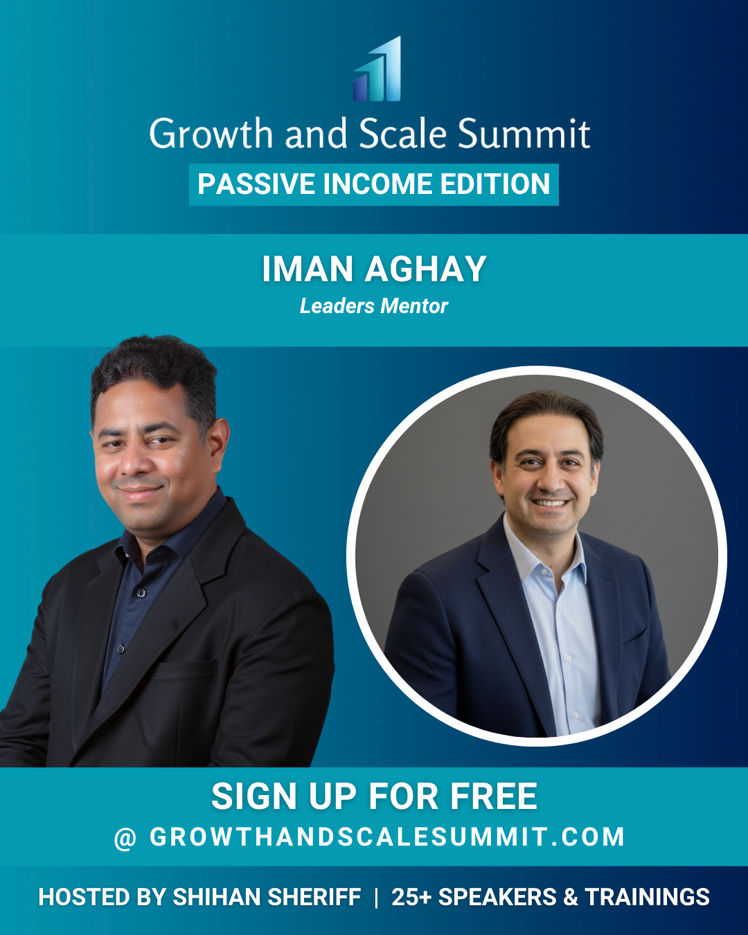 Iman Aghay - Growth & Scale Summit Banner