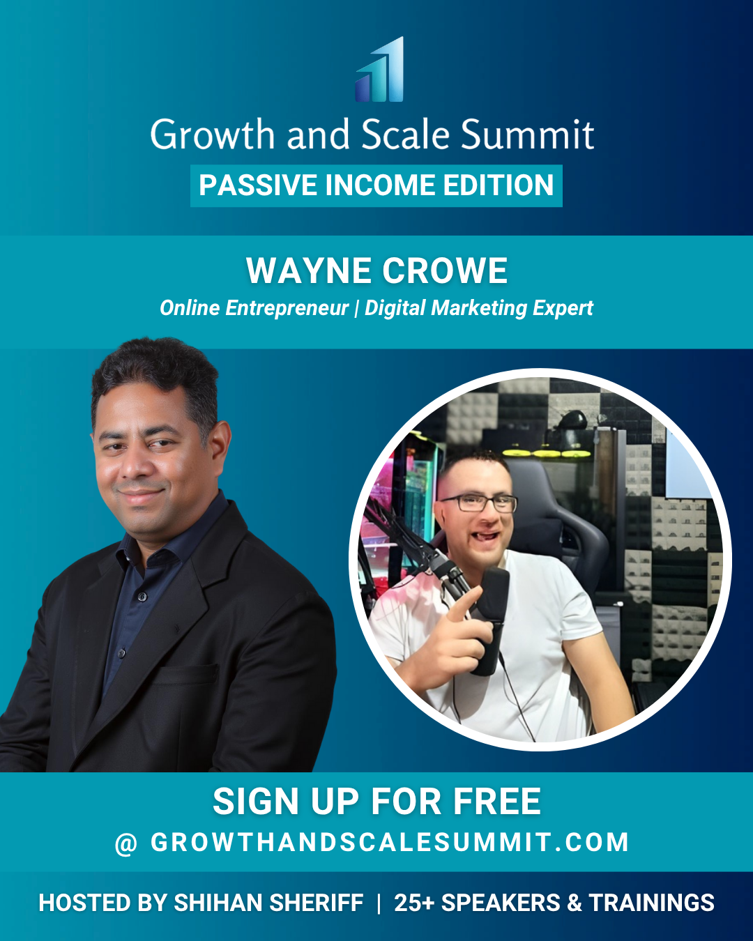 Wayne Crowe - Growth & Scale Summit Banner