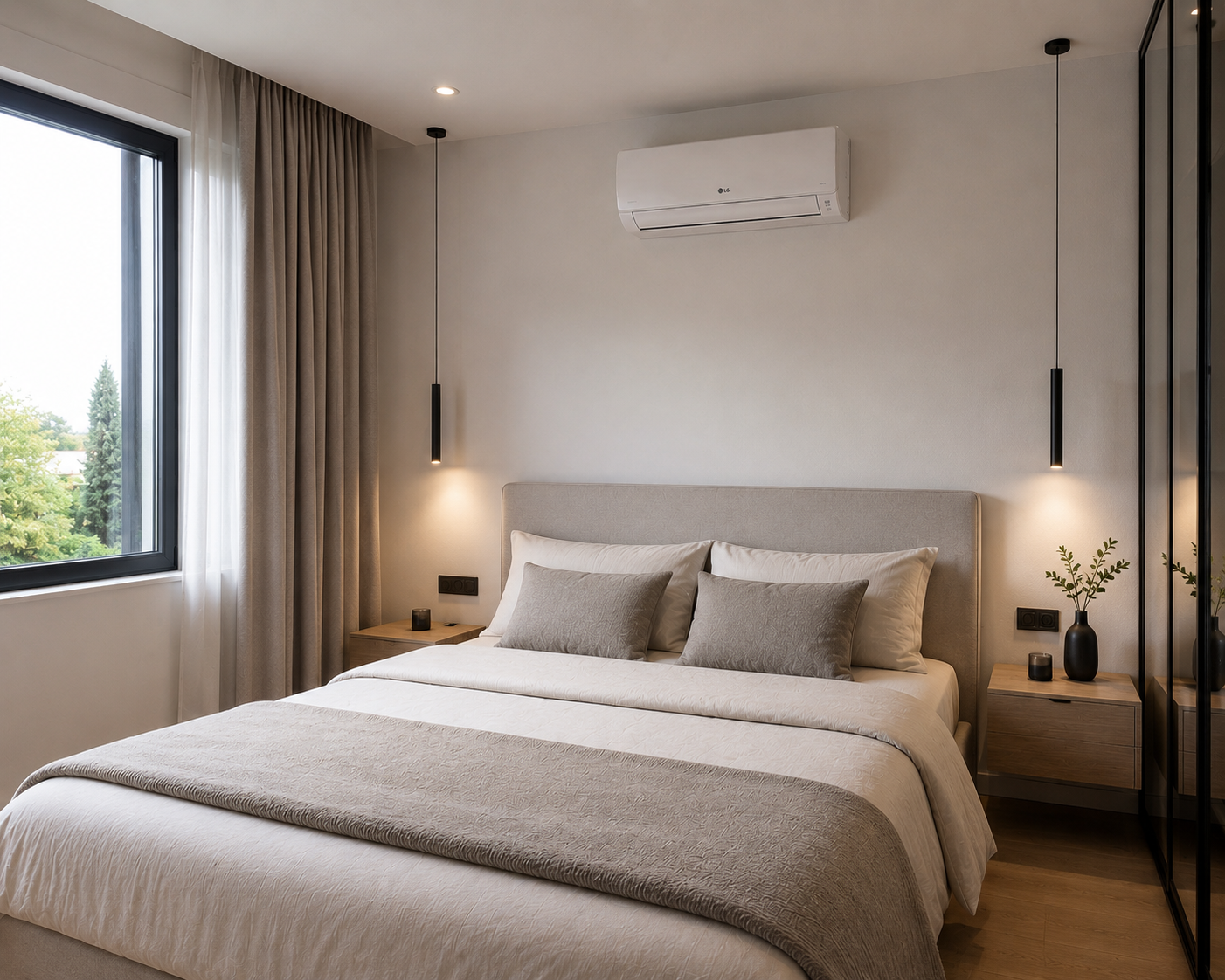Détail — climatisation split chambre