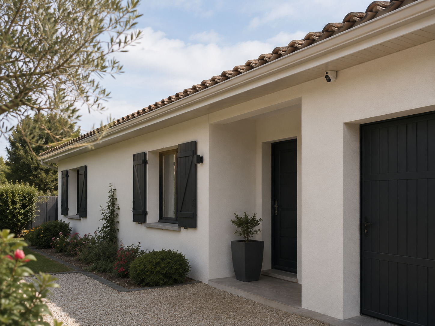Caméra dôme extérieure — pavillon plain-pied