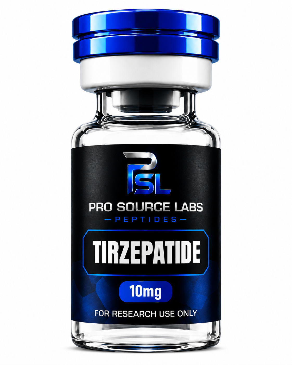 Tirzepatide 10mg lyophilized research vial — ProSource Labs