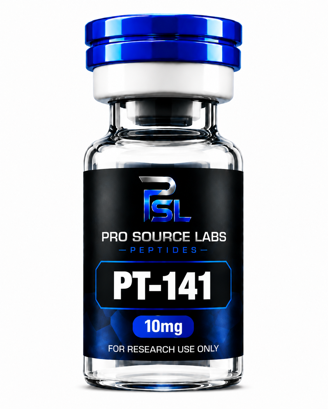 PT-141 (Bremelanotide) 10mg lyophilized research vial — ProSource Labs