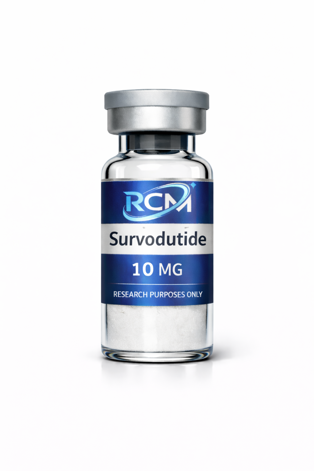 Survodutide 10 MG research peptide vial by RCM Biosciences
