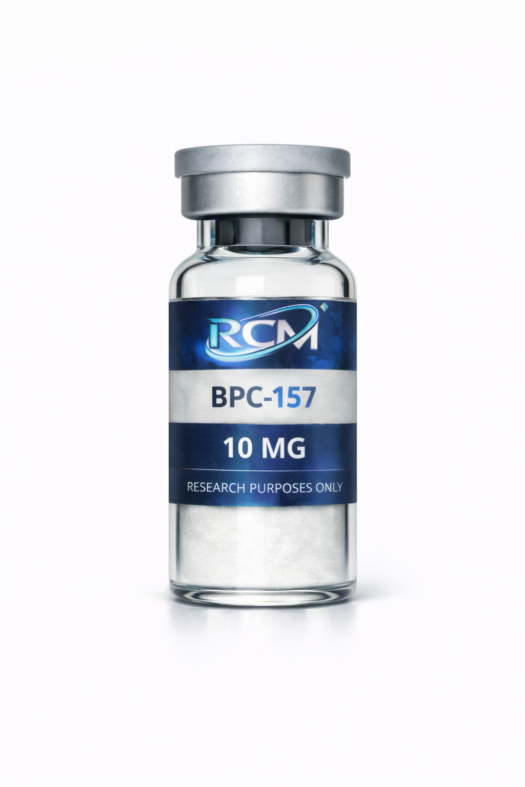 BPC-157 research peptide vial by RCM Biosciences