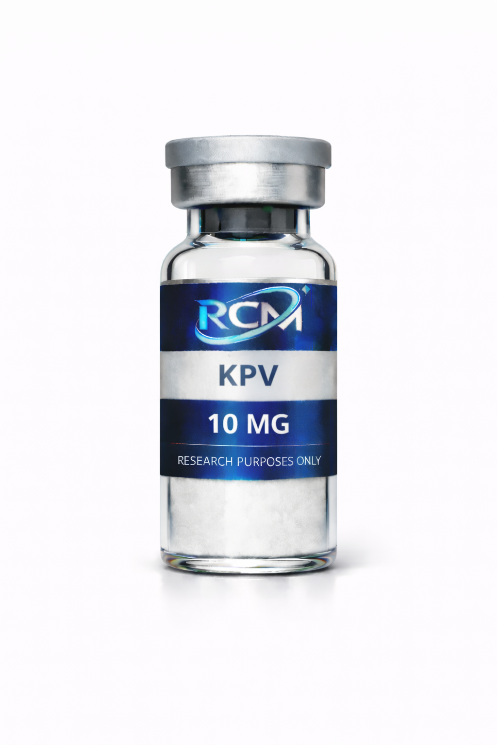 KPV (Lysine-Proline-Valine) research peptide vial by RCM Biosciences