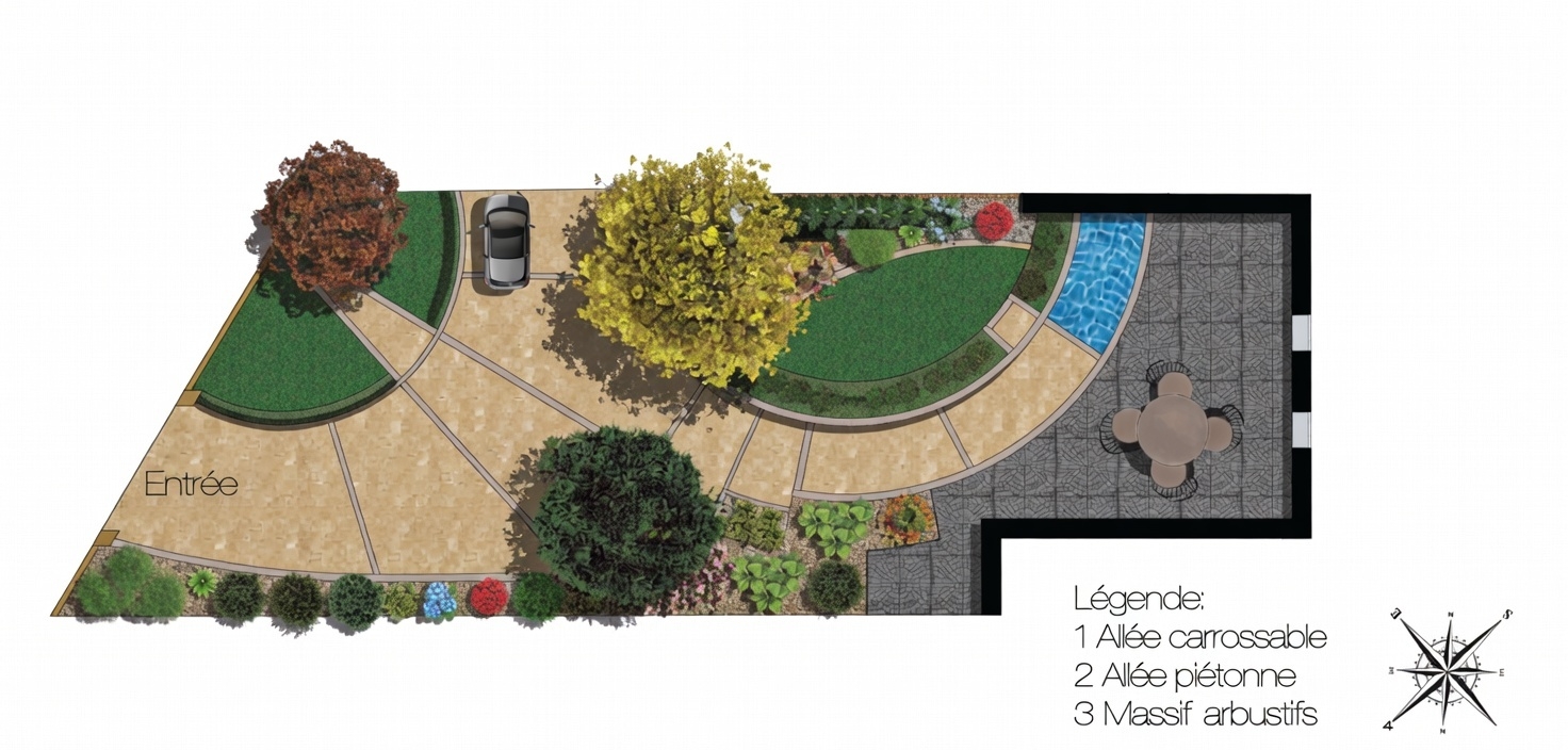 Plan d'aménagement paysager