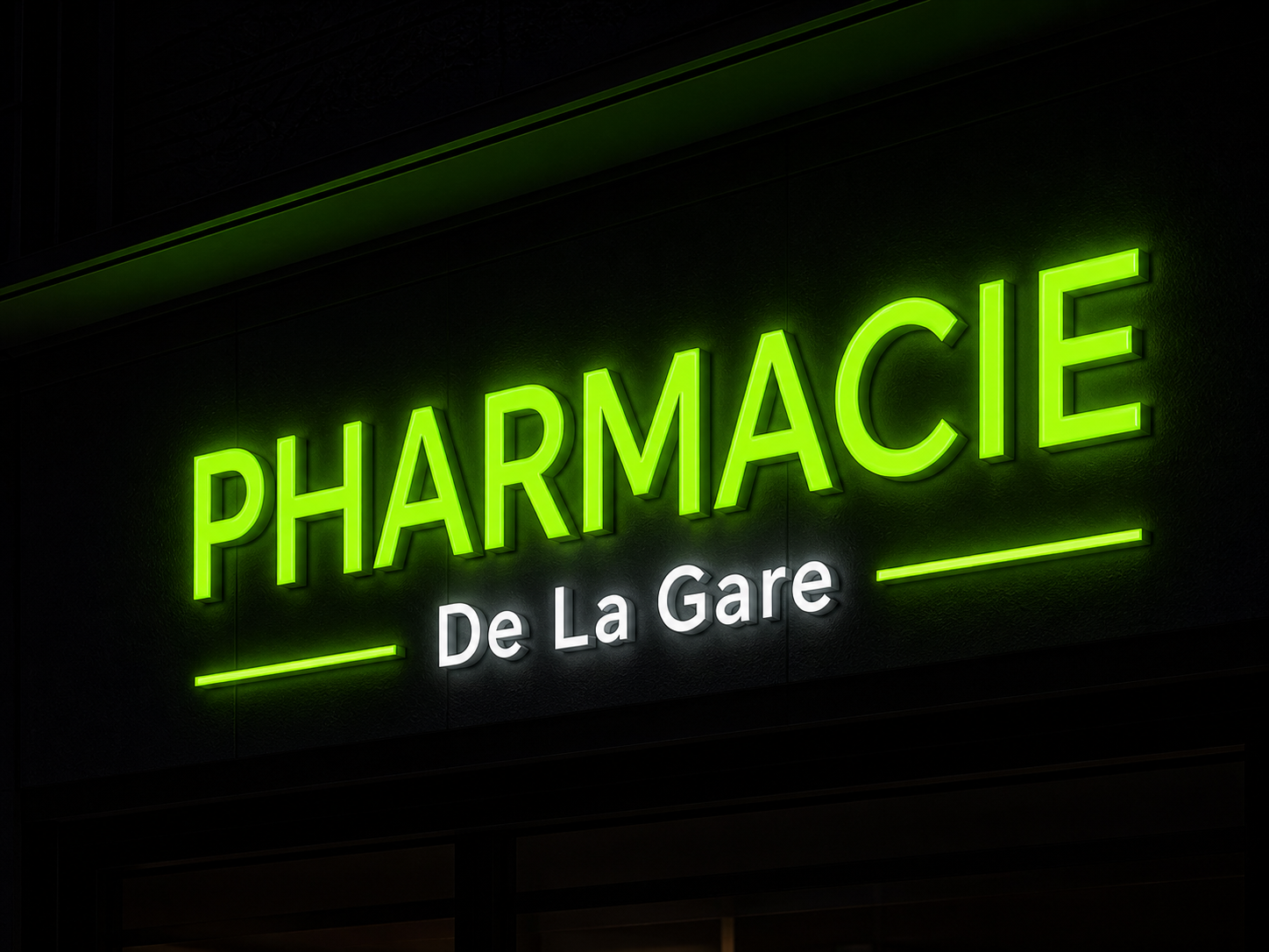 Lettres boîtier alu lumineuses