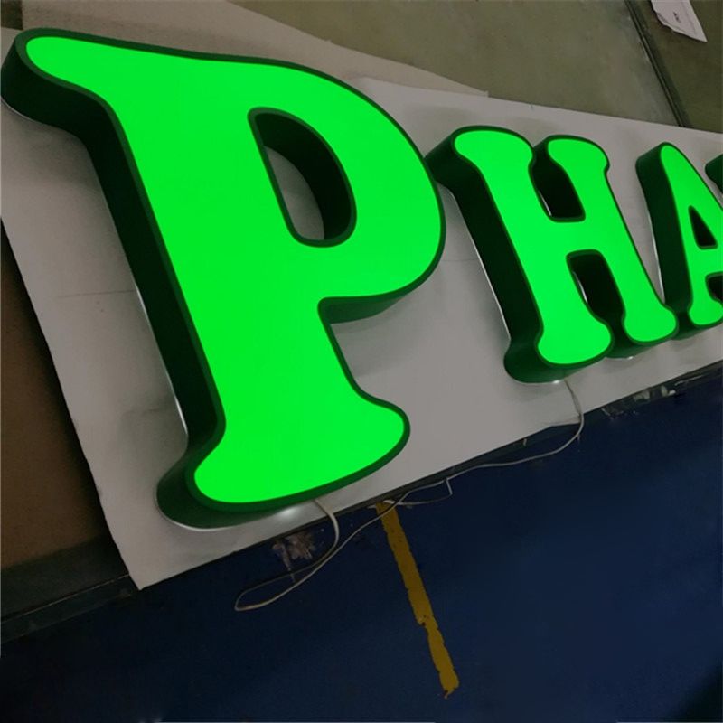 Lettres PHARMACIE — boîtiers LED haute brillance