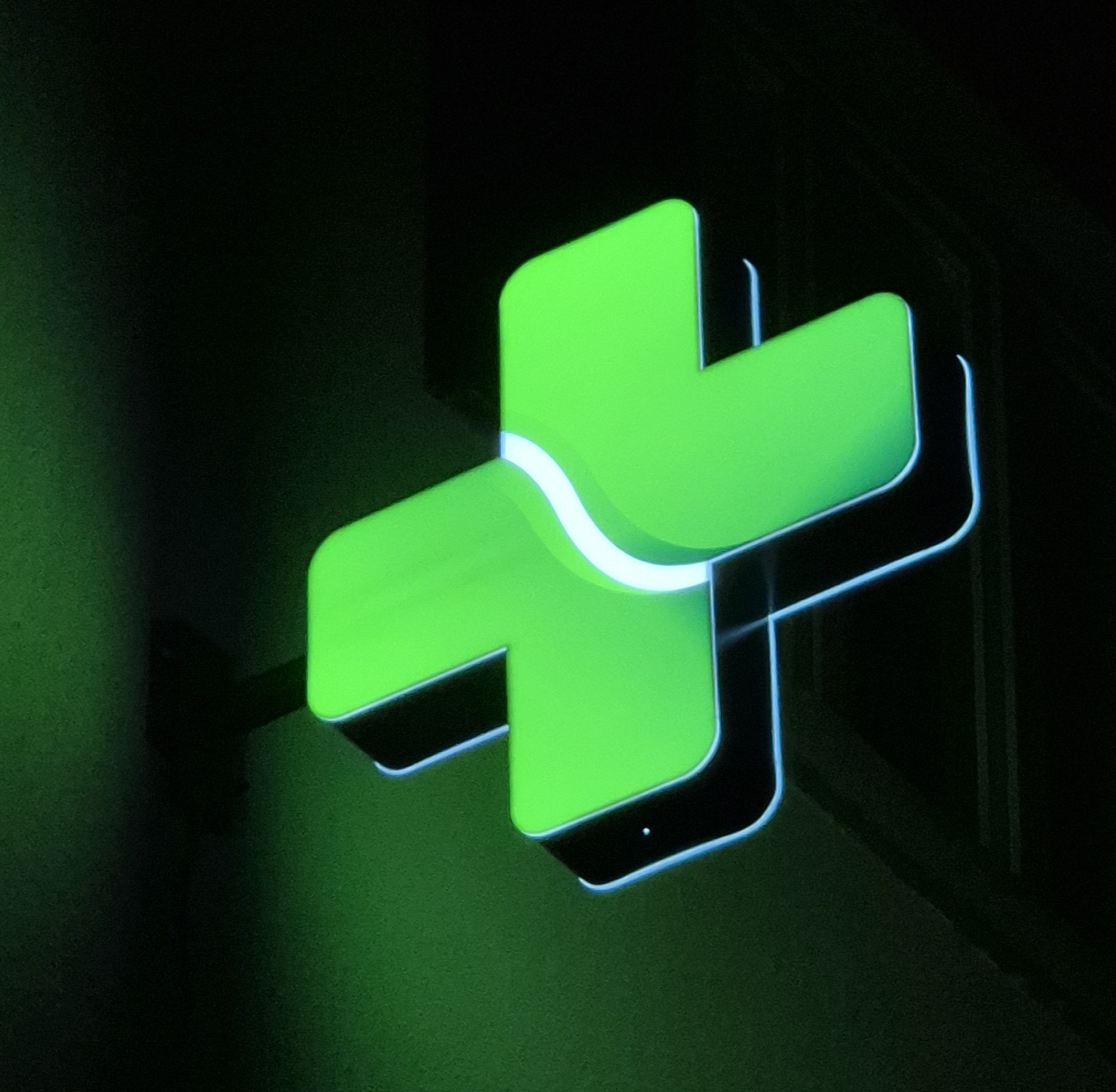 Croix de pharmacie classique LED