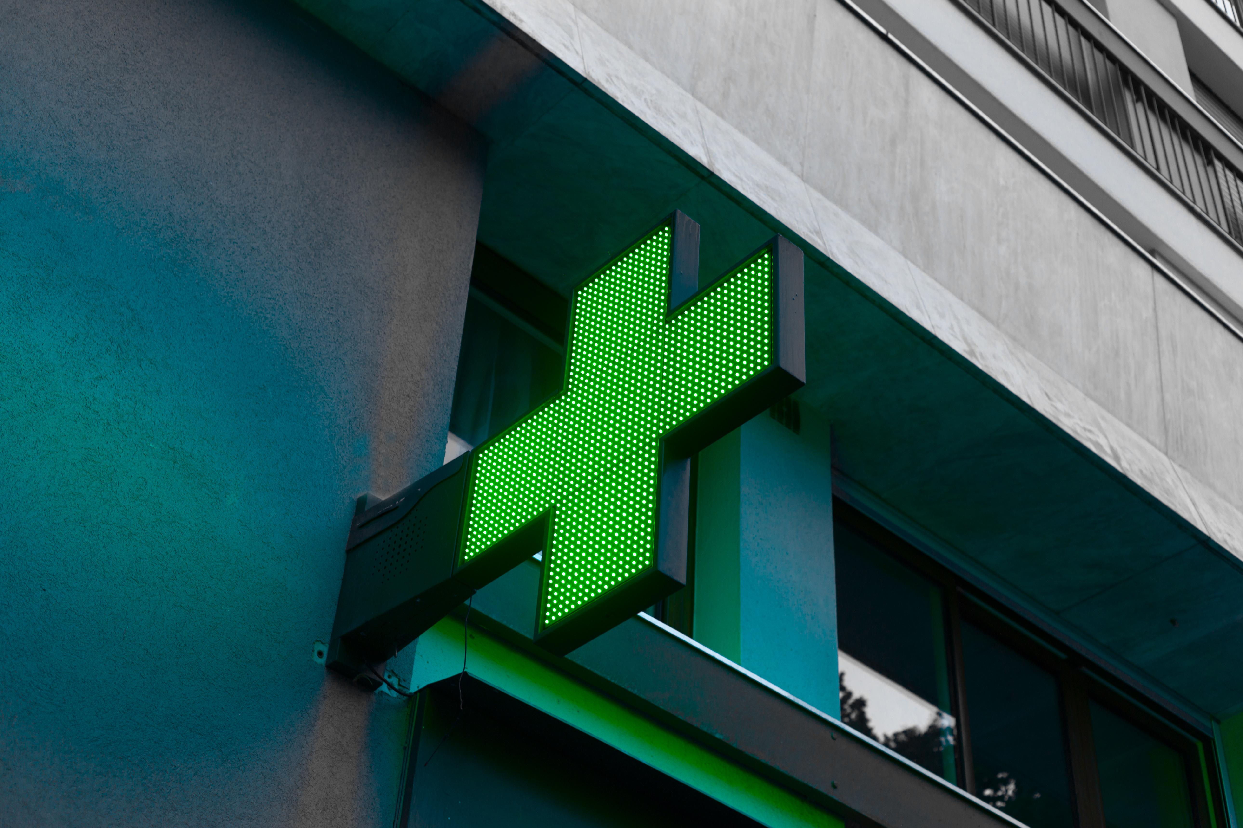 Croix LED — Genève