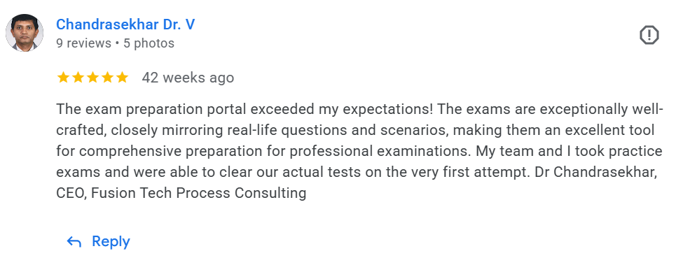 Google reviews from sai krishna Yella and saileela uppu — outstanding PMP guidance, above target
