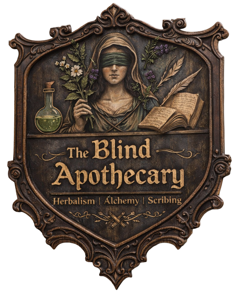 The Blind Apothecary sign