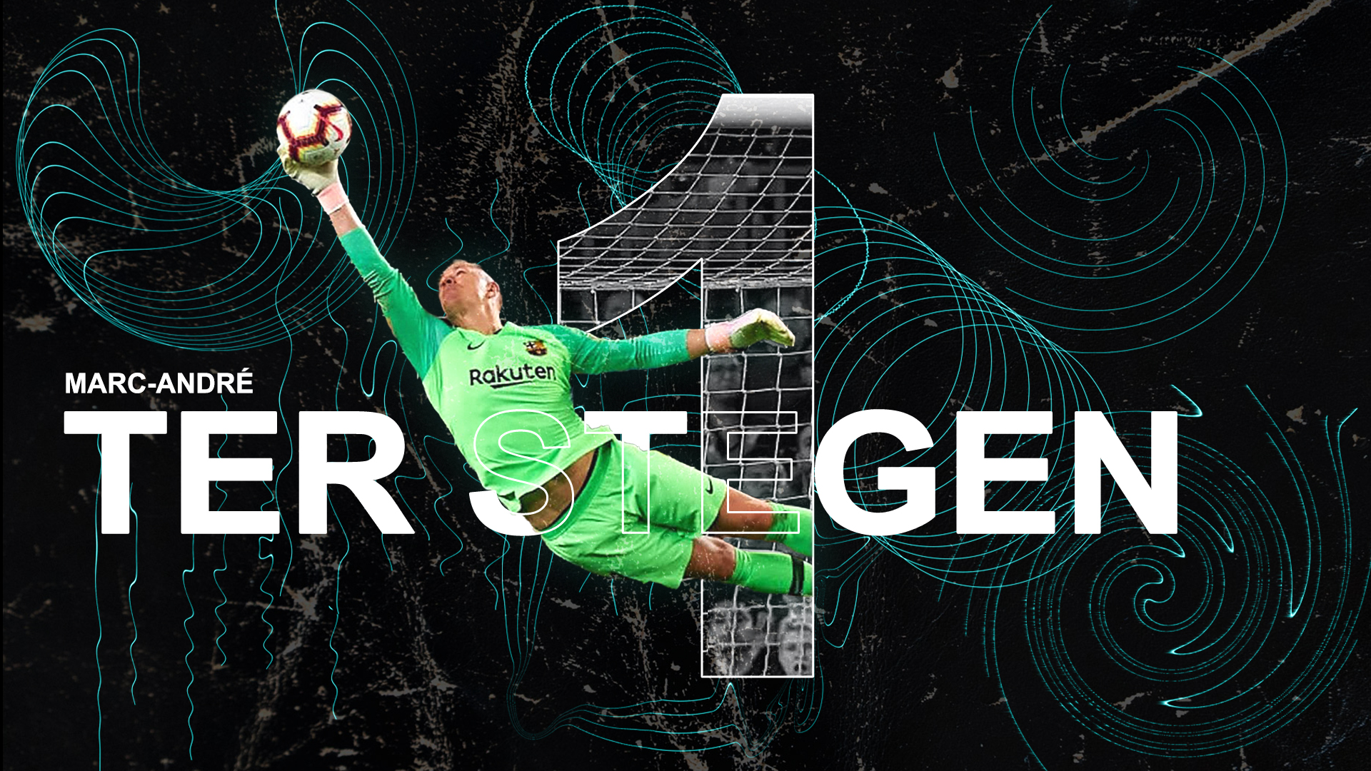 Marc-André ter Stegen — FC Barcelona, sport graphic edit