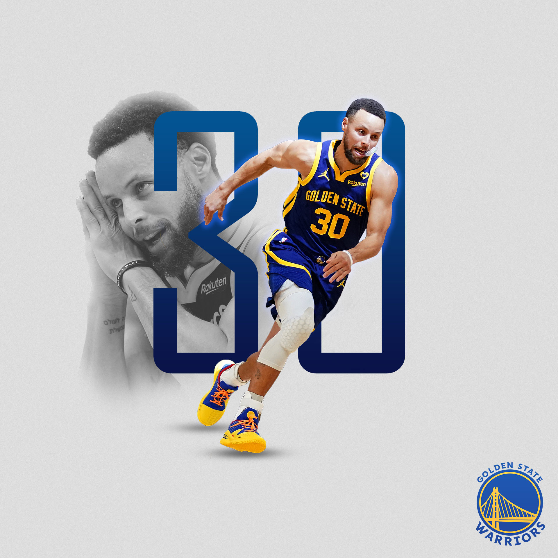 Stephen Curry — Golden State Warriors, sport graphic edit