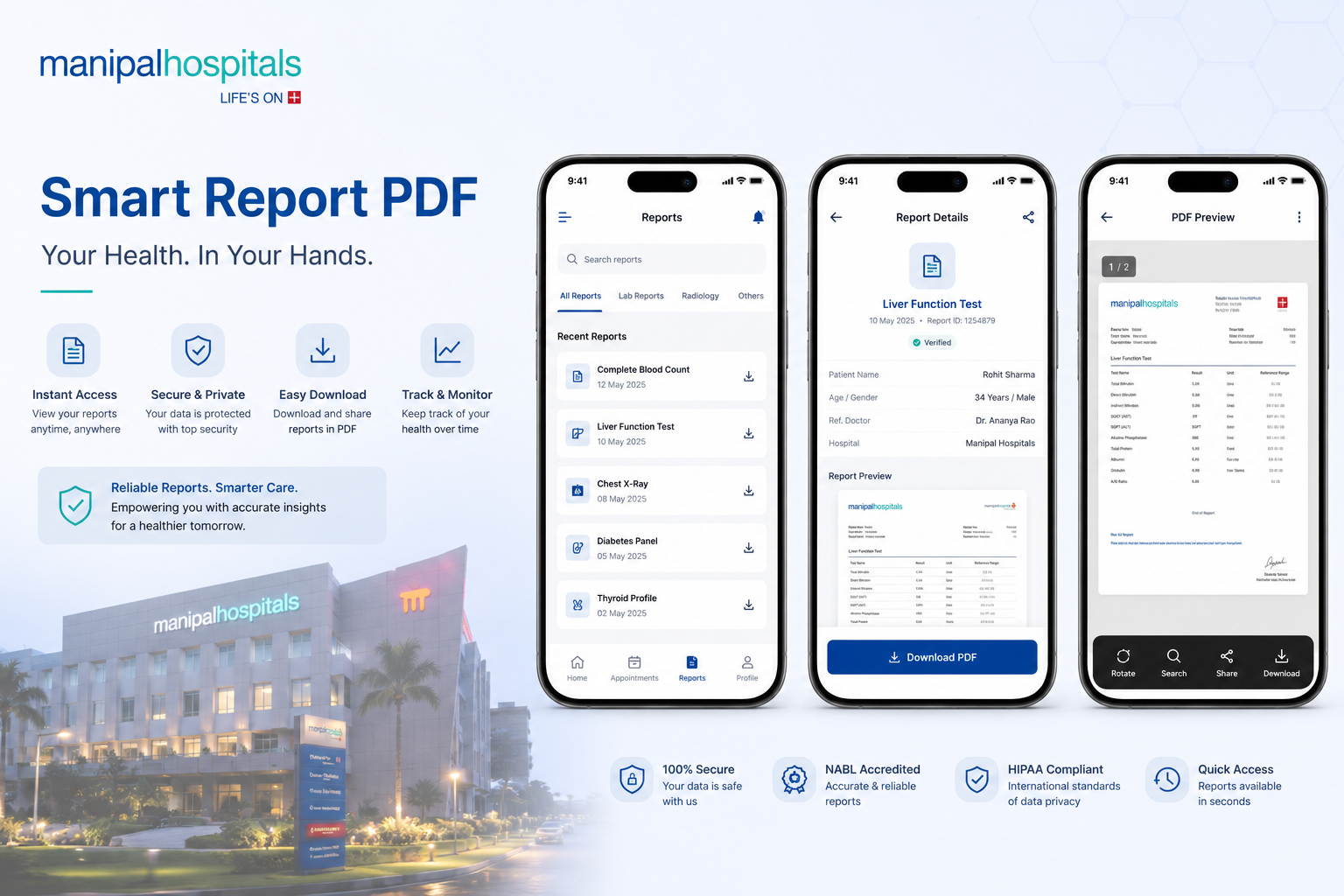 Manipal Hospitals — Smart Health Report
