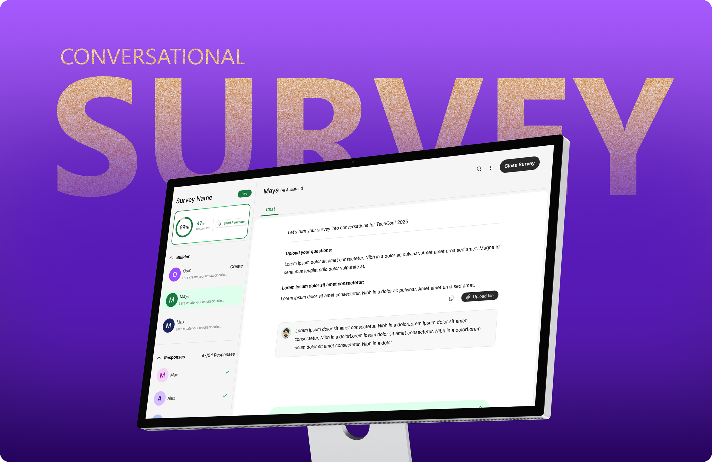 Conversational Survey — Voice-First Feedback for Events