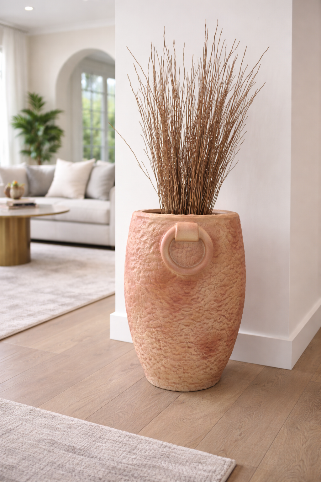 Textured Cylindrical Planter