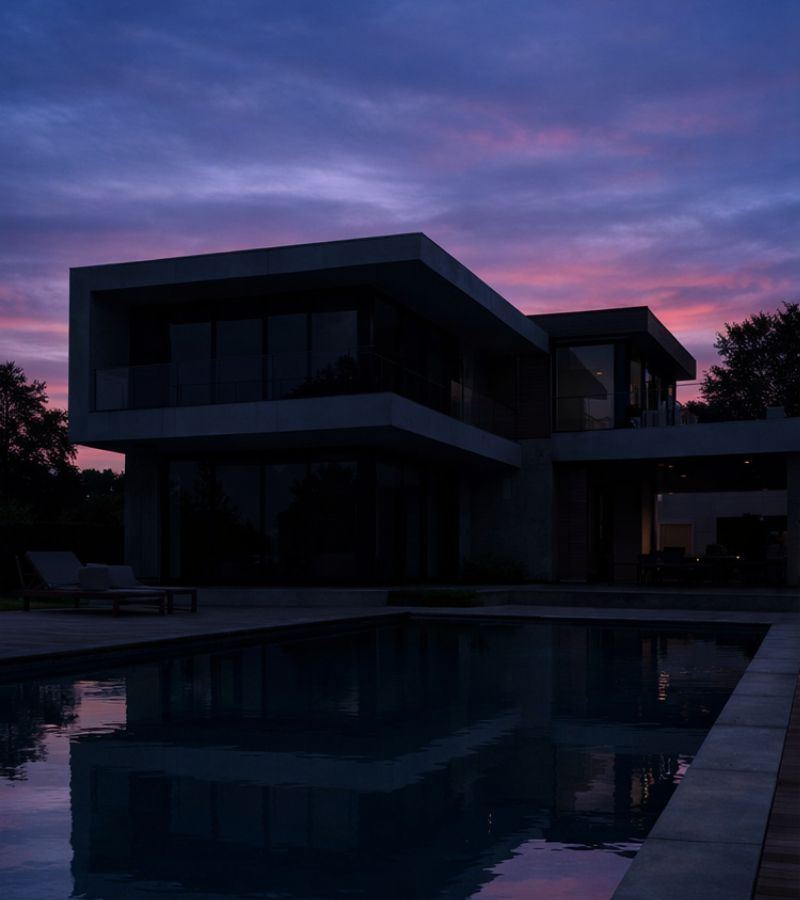 Home exterior before lighting installation Bayside Melbourne