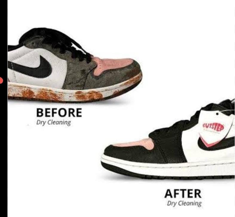 Shoe Cleaning Before & After