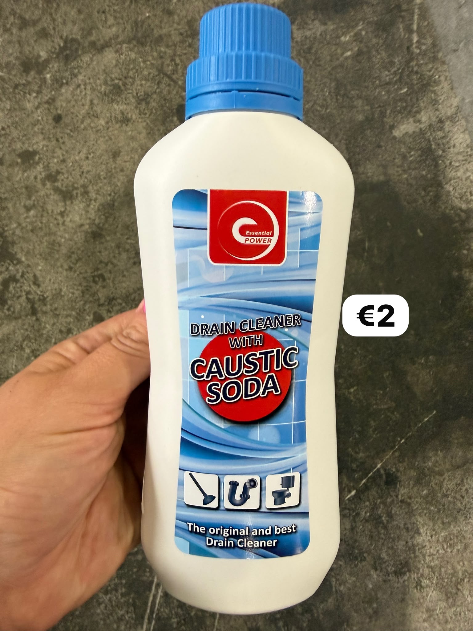 Essential Power Drain Cleaner with Caustic Soda