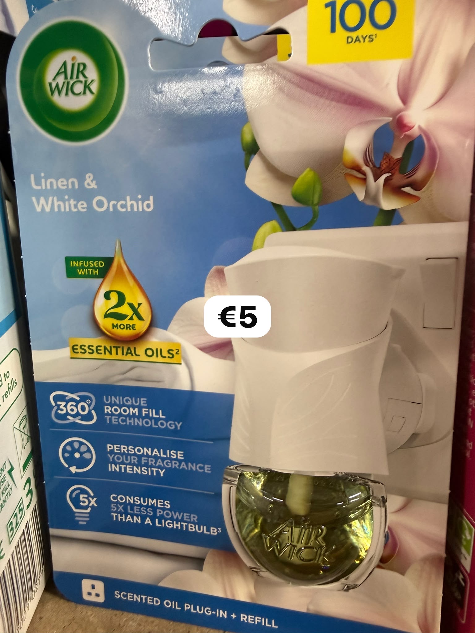 Air Wick Scented Oil Plug-In + Refill — Linen & White Orchid