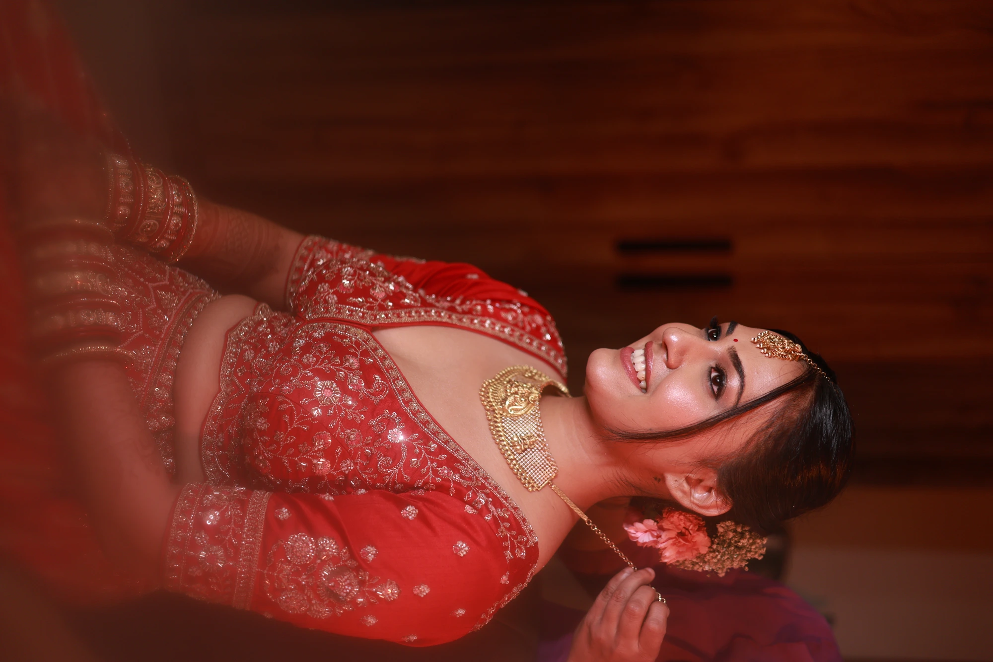 Radiant in Crimson