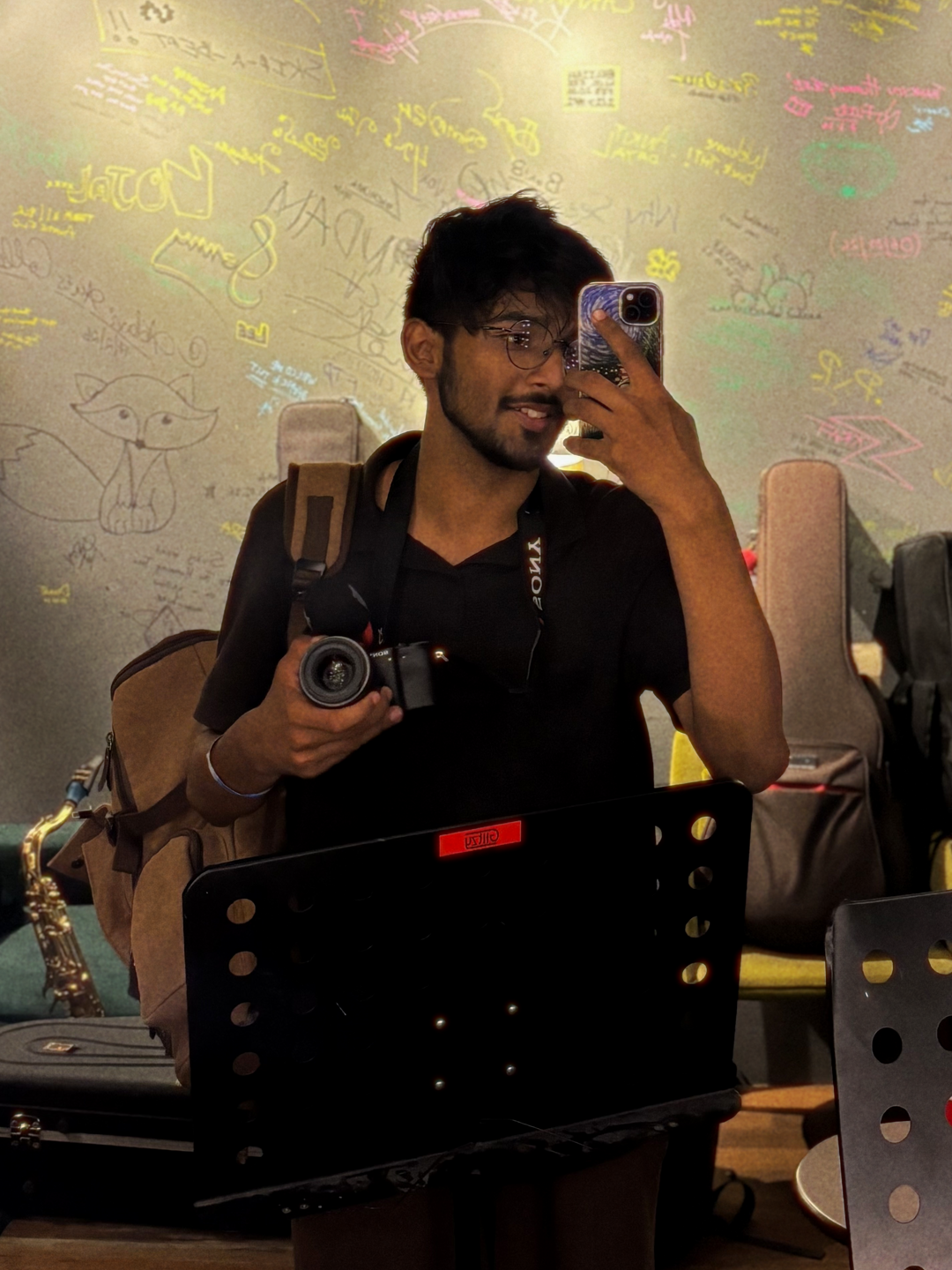 Unfunny Sinha — filmmaker with camera