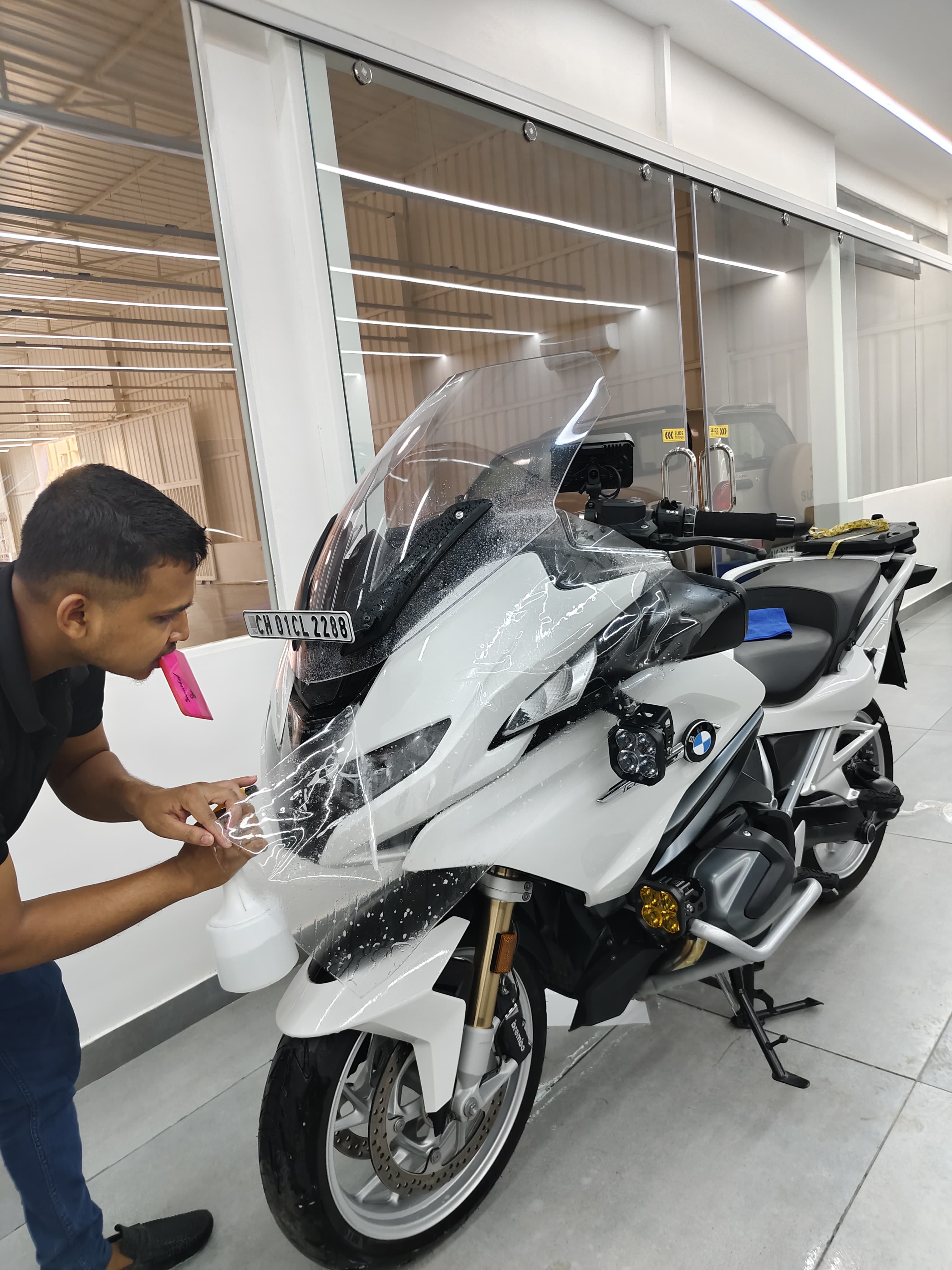 BMW Motorcycle PPF Work