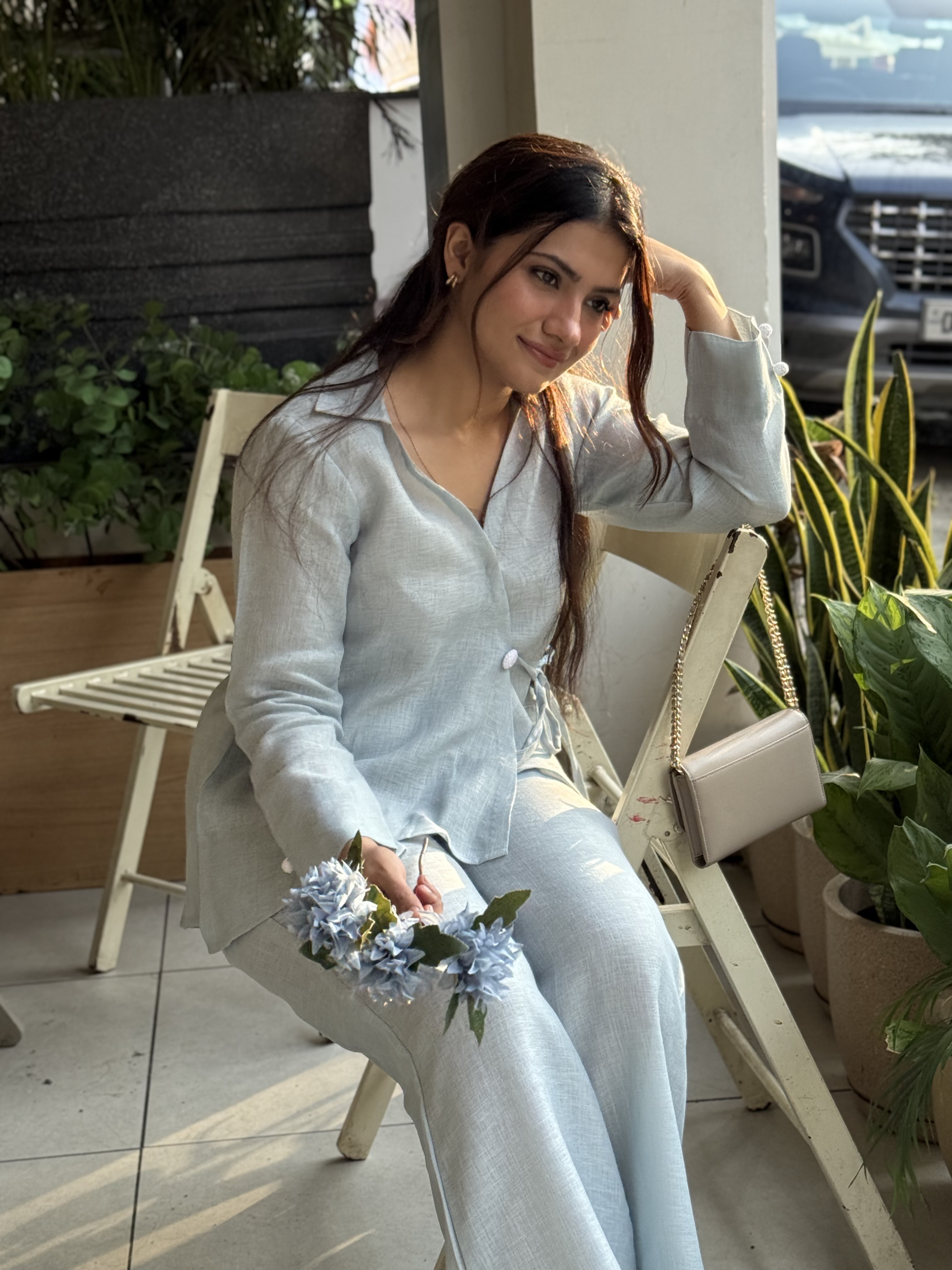 Nooraya Collection - Pastel Linen Co-ord Set
