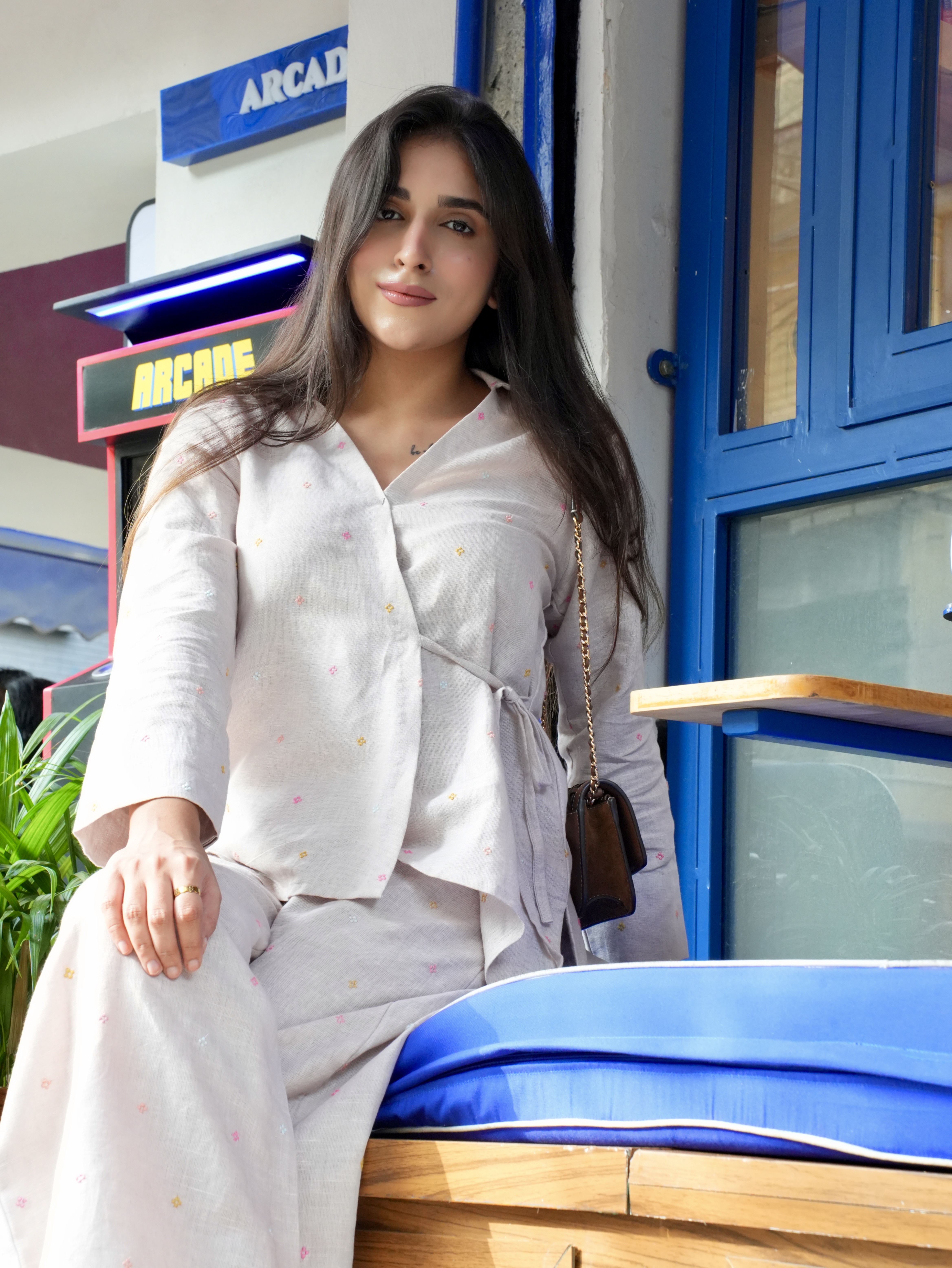 Embroidered Linen Co-ord Set 2