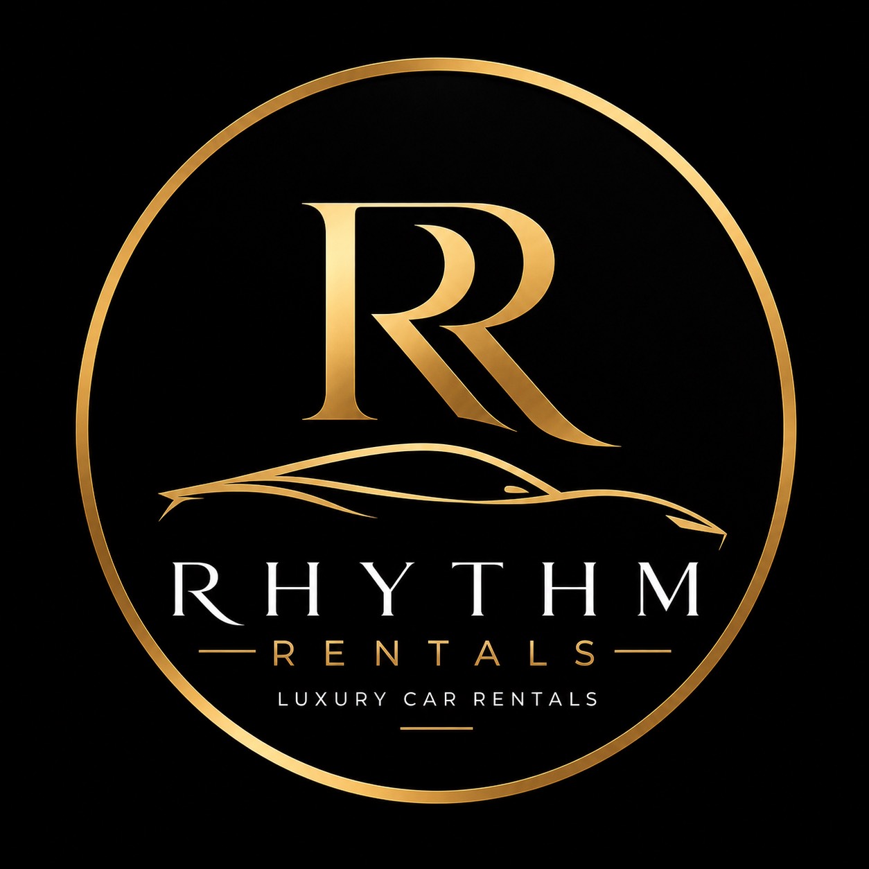 Rhythm Rentals monogram logo