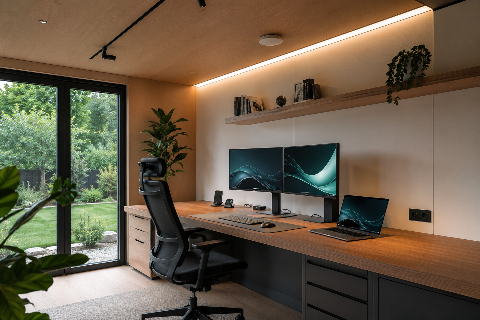 Garden office broadband and technology