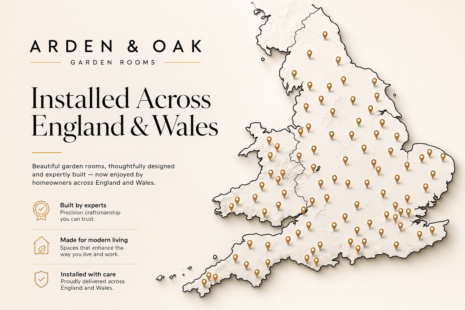 Arden & Oak — installed across England and Wales