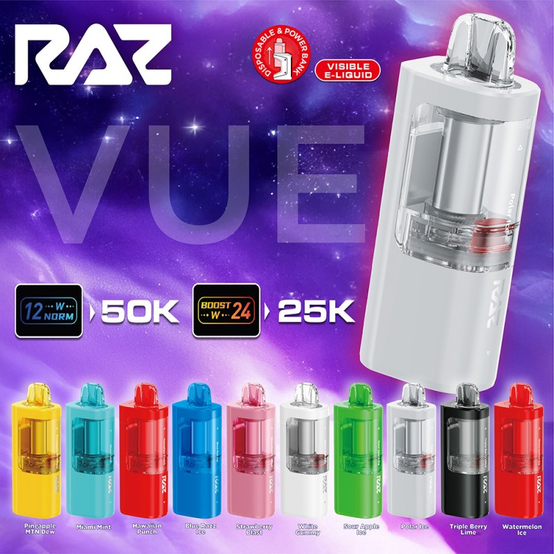 RAZZ VUE Pods available at SMOK CITY smoke shop in Morrisville PA