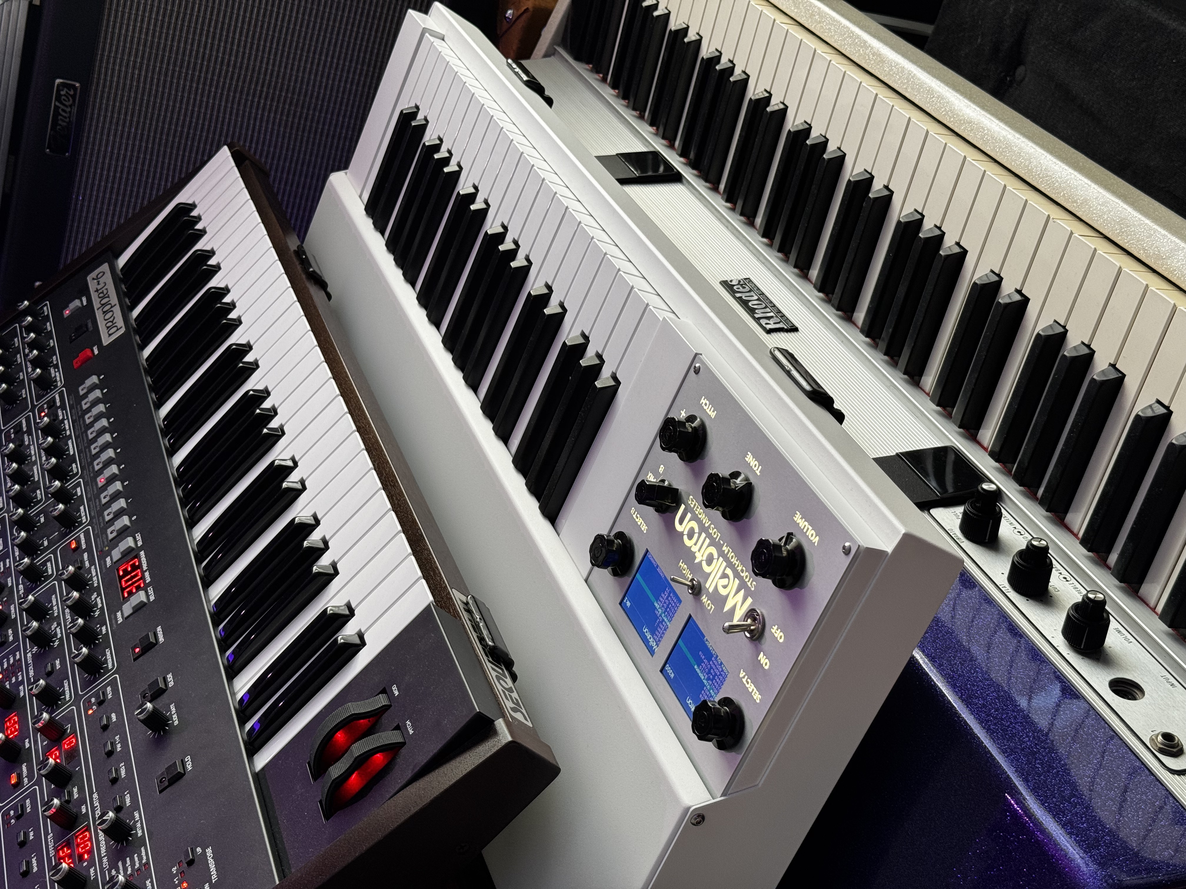 Professional keyboards and synthesizers at Mighty Max Studio Paris