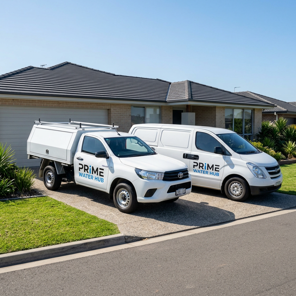 Prime Water Hub service vehicles