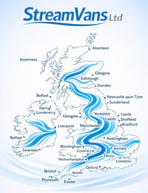 StreamVans UK coverage map
