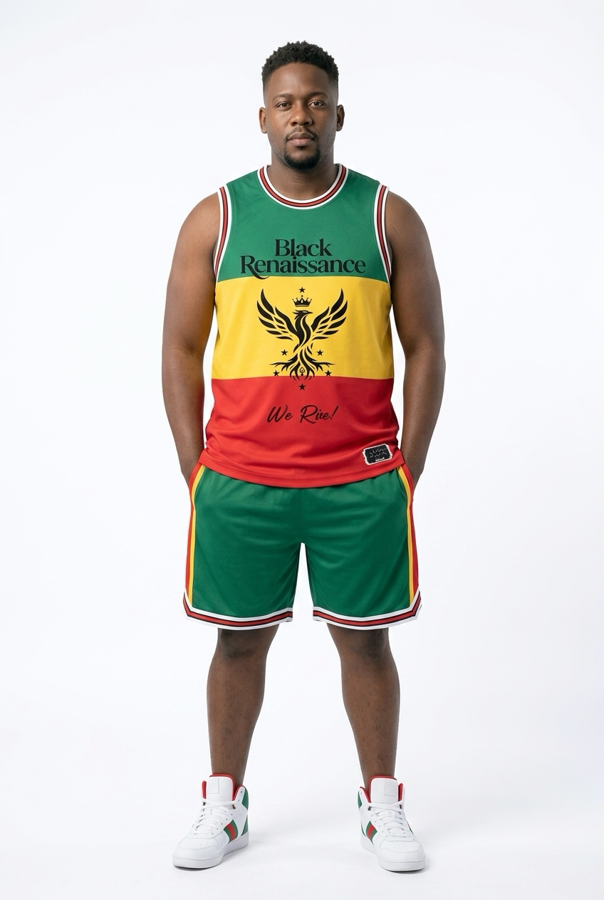 Renaissance Court Jersey — Pan-African Tricolor