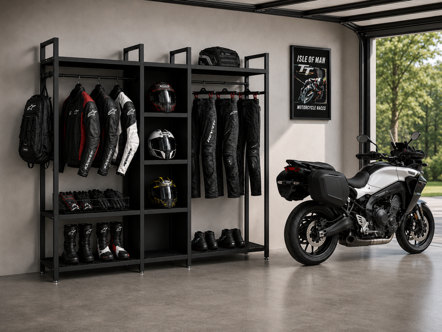 LaunchRack motorcykel gear reol