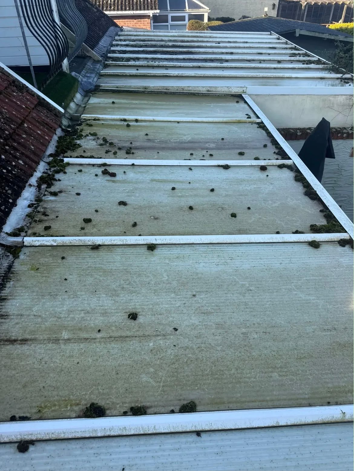 Conservatory Roof Clean — before