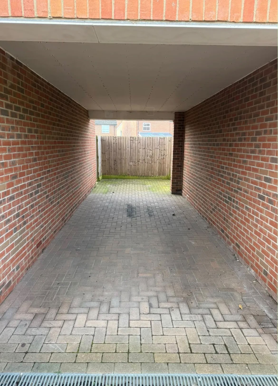 Brick Carport Restoration — before