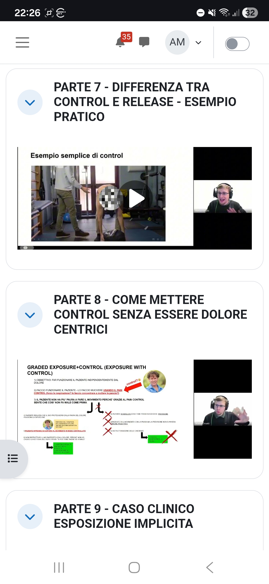 Piattaforma del corso