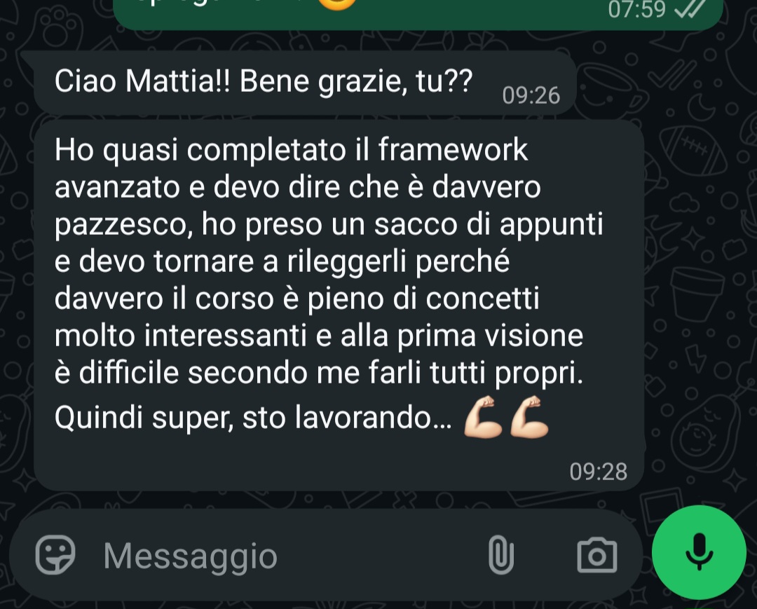 Testimonianza WhatsApp
