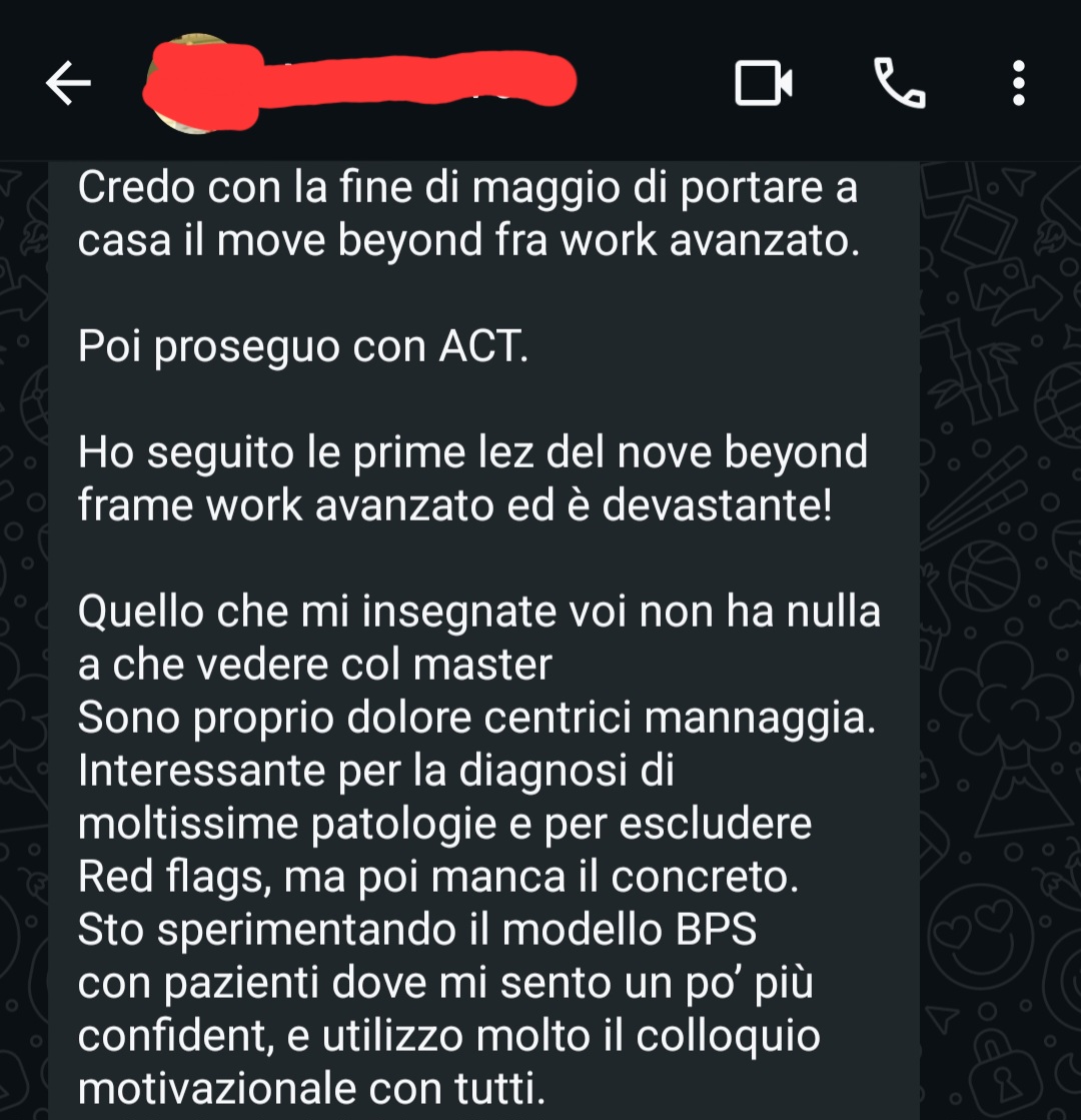 Testimonianza WhatsApp
