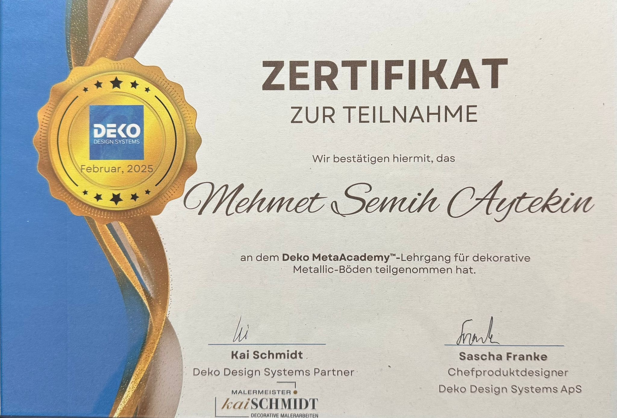 Pure Epox Zertifikat
