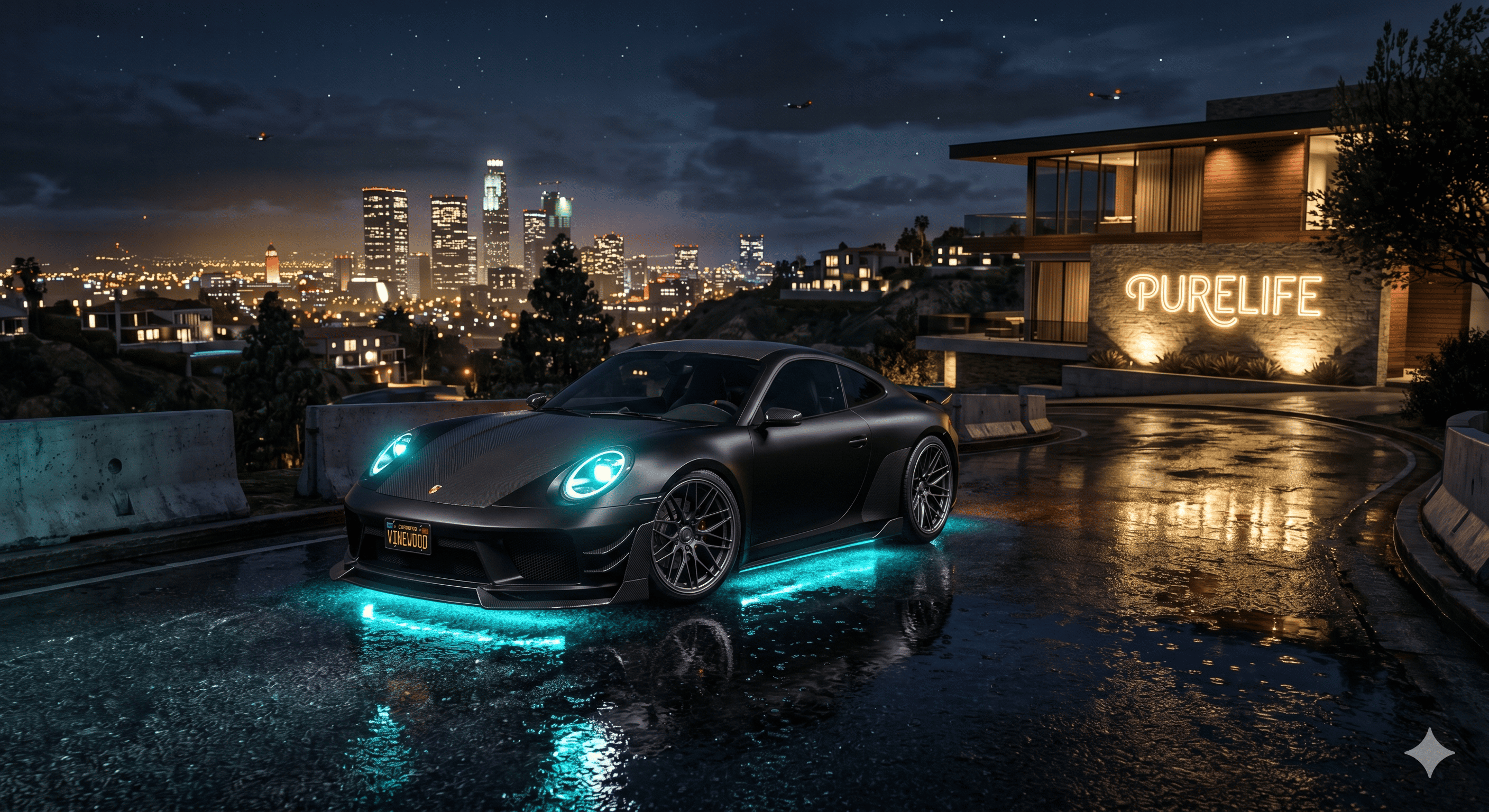 Vinewood Drive — Neon underglow