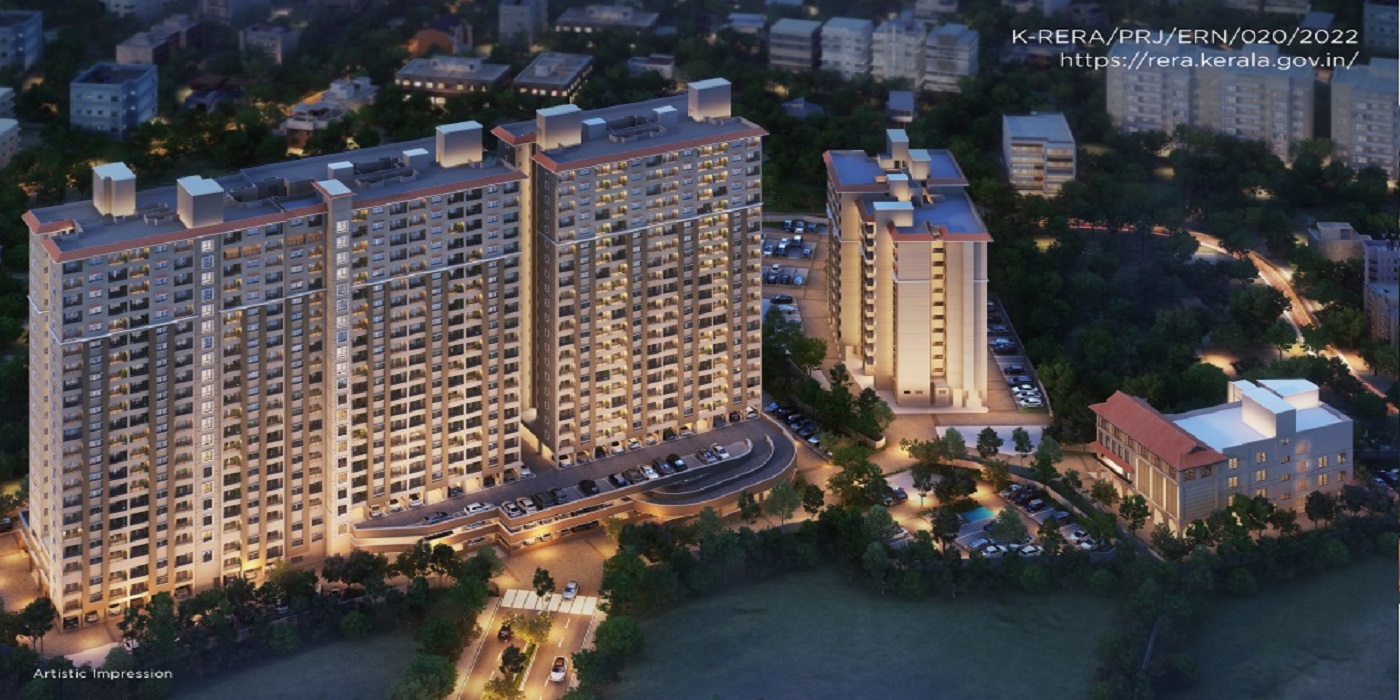 2.5 BHK · All-Inclusive apartment floor plan Purva City Kochi