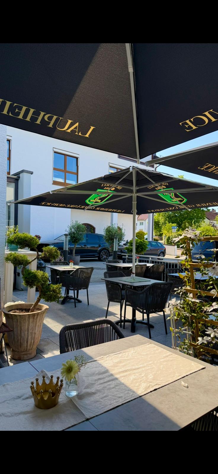 Terrasse der Pizzeria Quattro Stelle