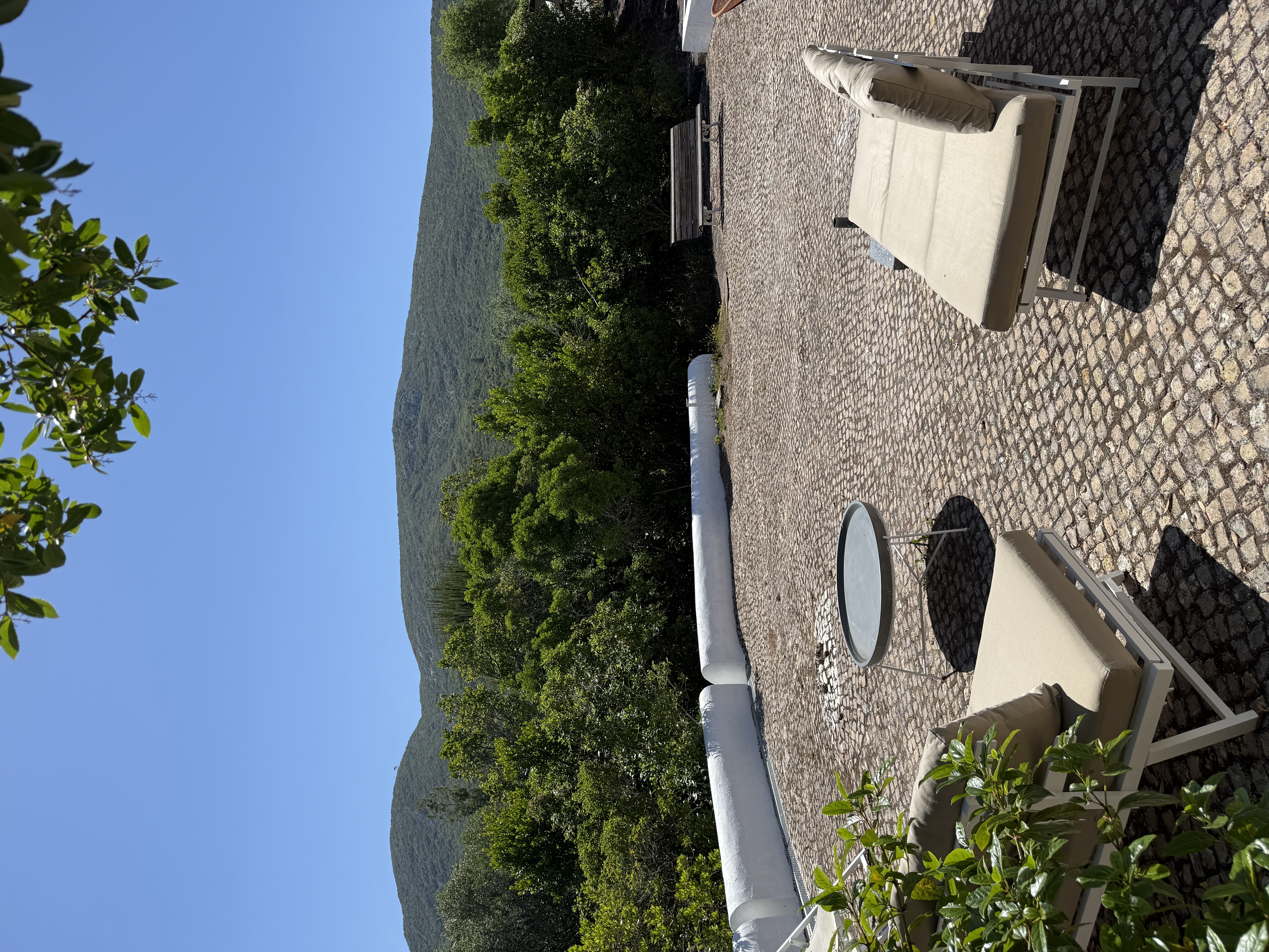 Wood Oven House II terrace with mountain views