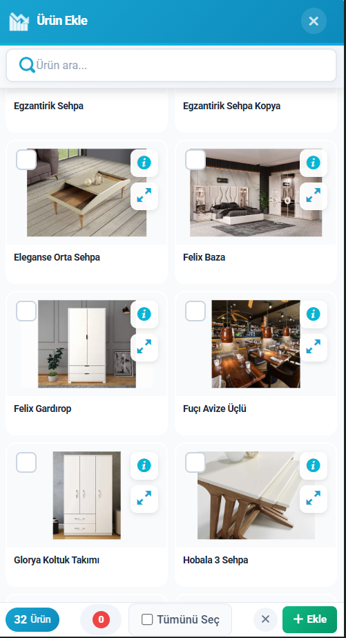 Mobil Ürün Kataloğu - EntegrePanel Mobil